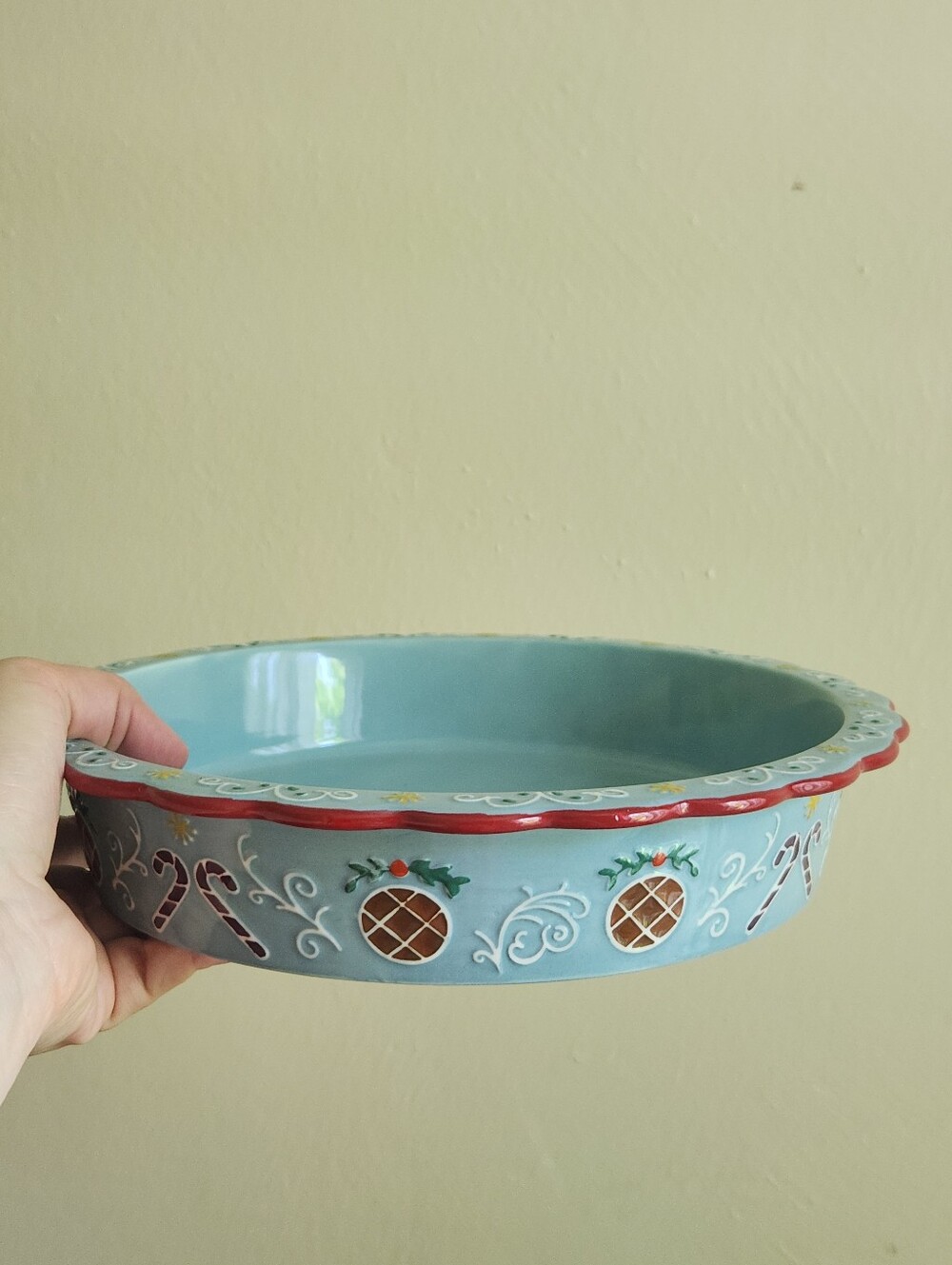 Anthropologie Ginger Pie Dish Blue - Picture 9 of 9